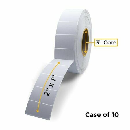 CLOVER Thermal Transfer Label Roll 3.0'' ID x 8.0'' Max OD, 10PK CIGT42010-PERF